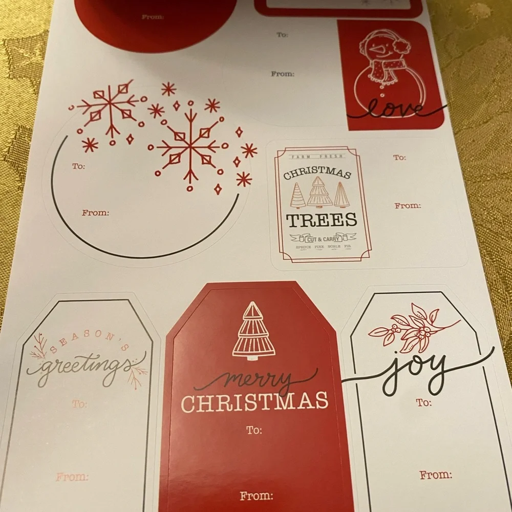 Christmas Holiday Bags and Tags